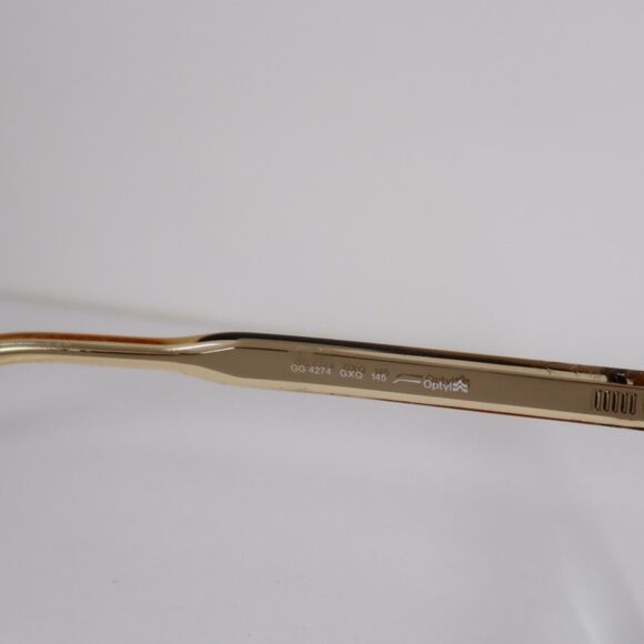 Gucci GG 4274 GXQ Optyl Tortoise/Clear Full Rim Eyeglasses Frames 53-16-145mm - Picture 6 of 16